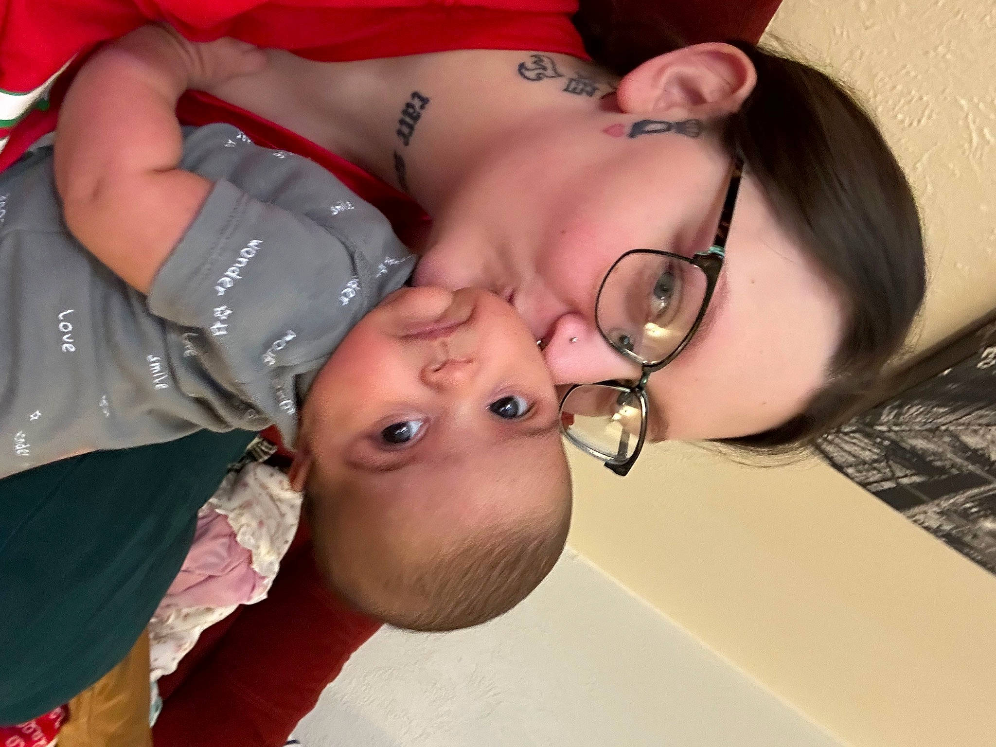 Cassie is registered to the contest to win money with this photo: cheek, chest, ear, eyebrow, eyelash, eyewear, finger, fun, gesture, glasses, happy, interaction, lip, mouth, nail, neck, nose, person, skin, toddler