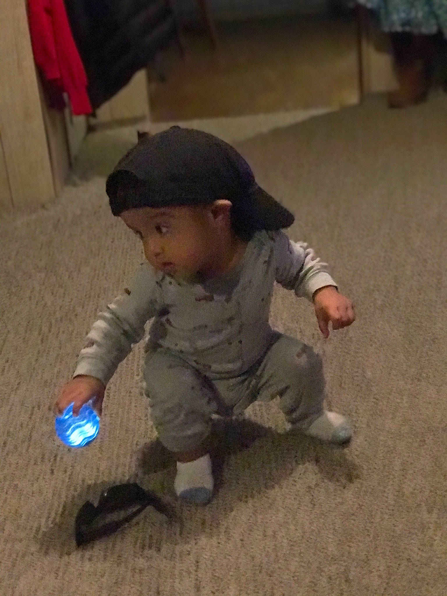 Amias joined the competition — help win amazing prizes! ankle, baby, baby_toddler_clothing, cap, cheek, child, floor, flooring, foot, joint, person, play, snapshot, sock, standing, toddler