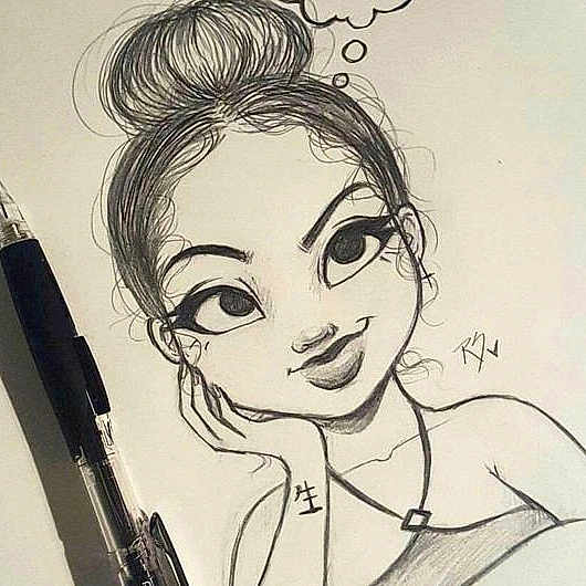 Khaoutar participe au concours pour gagner de l'argent avec cette photo : art, black_hair, cheek, chin, drawing, ear, eye, eyebrow, eyelash, eyewear, figure_drawing, gesture, jaw, lip, nose, office_supplies, organ, style, white, writing_implement