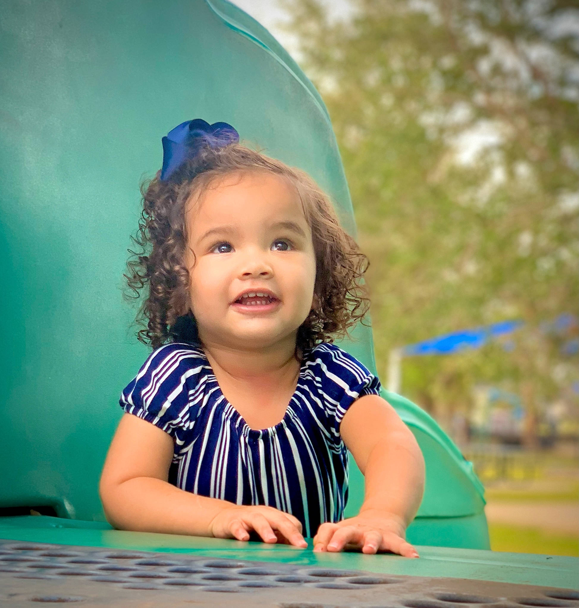 Annalyn is registered to the contest to win money with this photo: azure, baby, baby_toddler_clothing, beauty, child, electric_blue, flash_photography, fun, grass, hairstyle, happy, leisure, morning, person, play, recreation, sitting, smile, snapshot, toddler