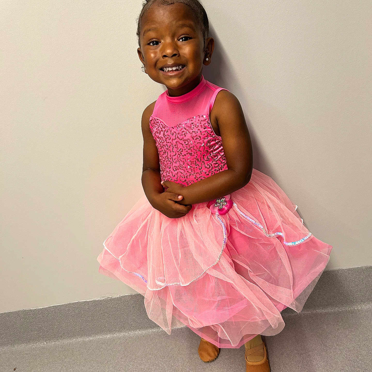 Leilani joined the competition — help win amazing prizes! child, clothing, dancing, dress, eveningdress, face, female, footwear, formalwear, girl, happy, head, leisureactivities, person, photography, portrait, sitting, skirt, smile, standing