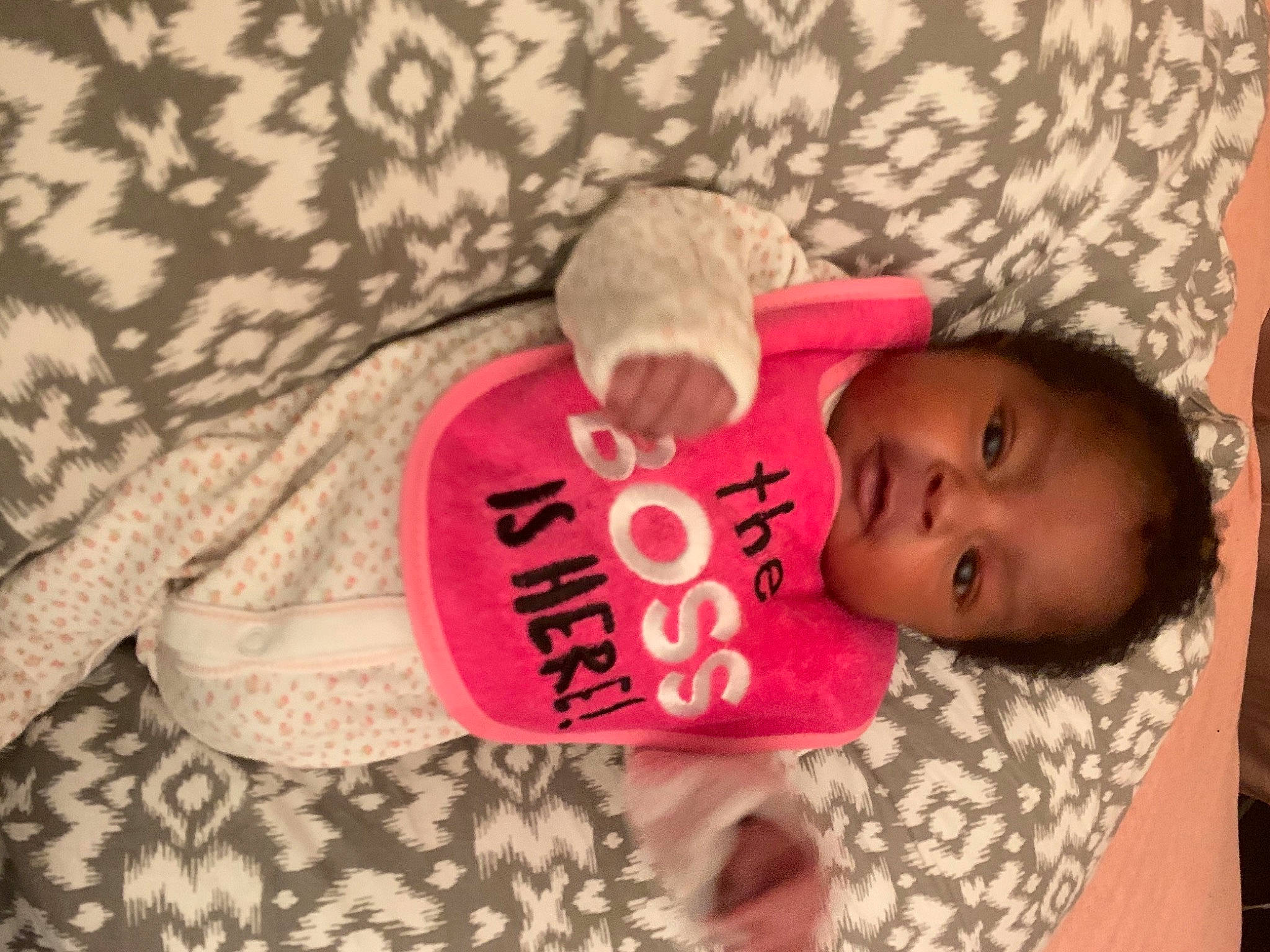 Leilani joined the competition — help win amazing prizes! baby, baby_products, baby_sleeping, baby_toddler_clothing, bedtime, cap, cheek, child, comfort, font, happy, headgear, linens, love, pattern, person, pink, room, skin, sleeve