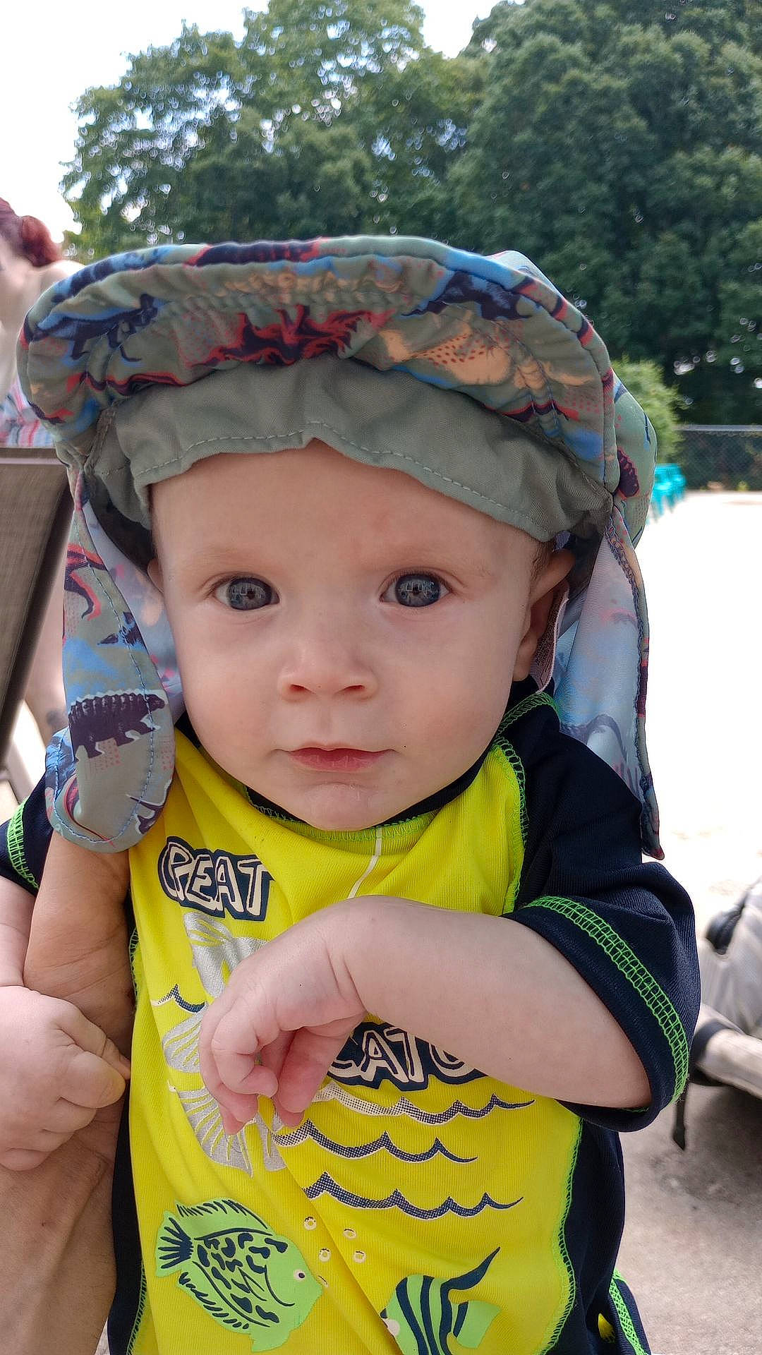 Archer is registered to the contest to win money with this photo: baby, baby_carriage, baby_products, baby_toddler_clothing, cap, child, eye, fashion_accessory, fun, grass, happy, hat, headwear, people_in_nature, person, personal_protective_equipment, recreation, sitting, skin, sleeve