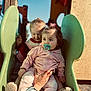 Meilya a rejoint le concours — aidez-le/la à gagner de superbes lots ! baby, toddler, child, slide, playground, outdoor, pacifier, pink_clothing, supporting_hand, sunlight, smiling, happy, play, fun, daylight, cute, person, shoes, hair_tie, clothing