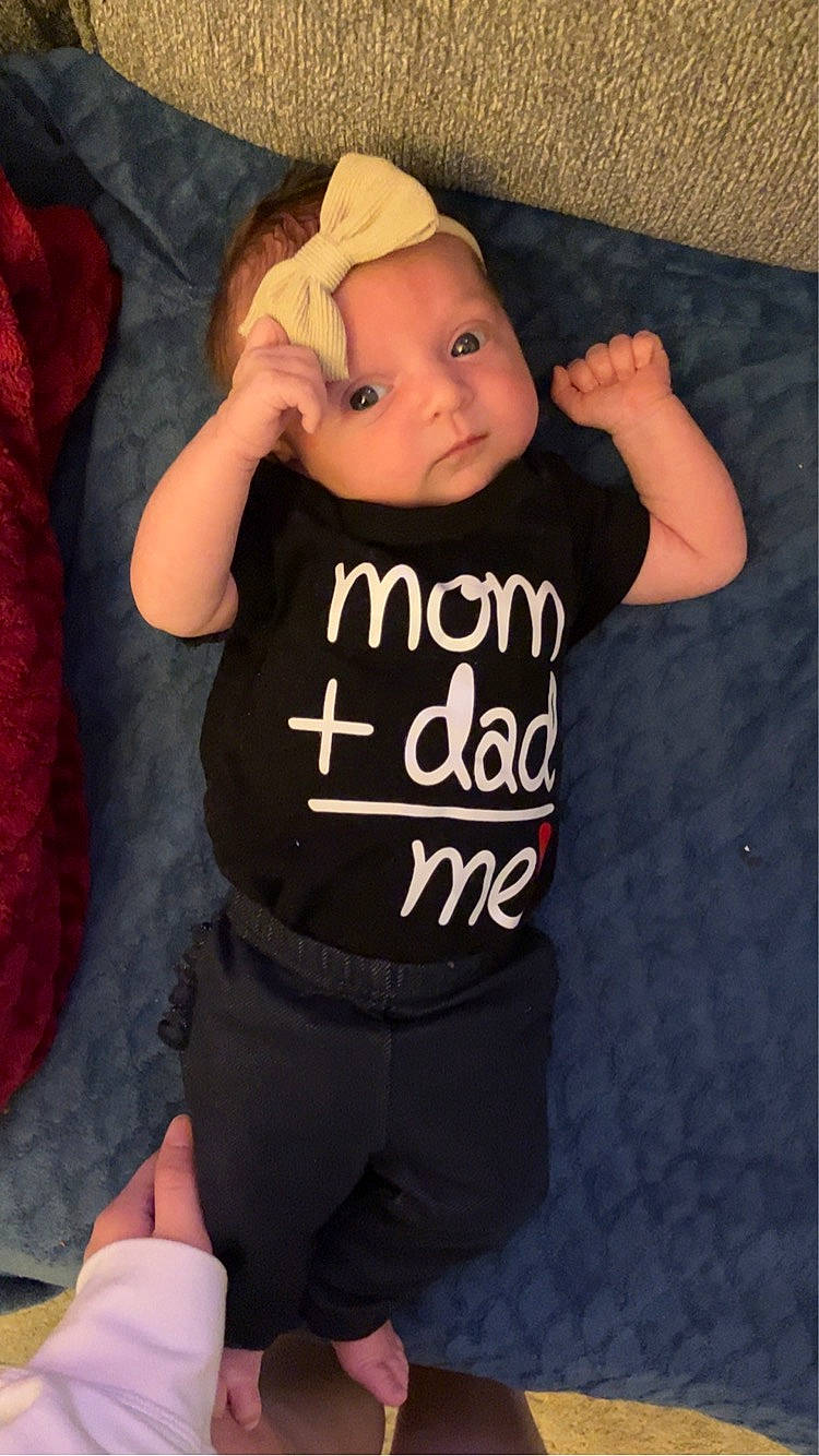 Stella joined the competition — help win amazing prizes! abdomen, baby, baby_toddler_clothing, cap, cheek, cool, elbow, eye, finger, gesture, happy, head, headgear, headwear, mouth, person, pink, sleeve, t_shirt, toddler