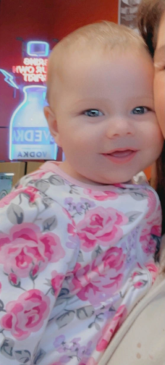 Kenzley joined the competition — help win amazing prizes! baby, baby_toddler_clothing, cheek, child, eye, eyelash, face, fun, happy, iris, lip, mouth, nose, person, pink, product, skin, sleeve, smile, t_shirt