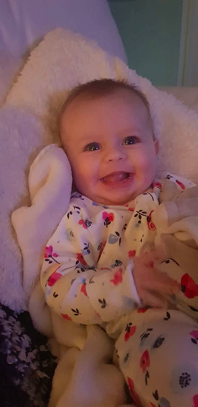 Skye is registered to the contest to win money with this photo: baby, baby_products, cheek, child, eye, face, head, lip, mouth, person, pink, skin, toddler