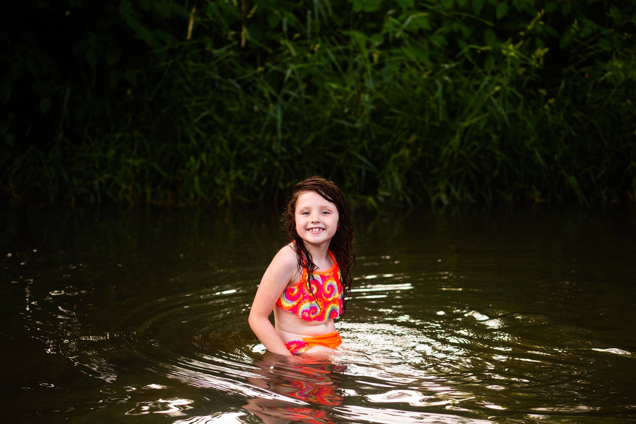 Isabella joined the competition — help win amazing prizes! bank, beauty, child, fun, green, happy, joy, lake, leisure, person, photography, pond, red, reflection, river, skin, smile, summer, tree, vacation