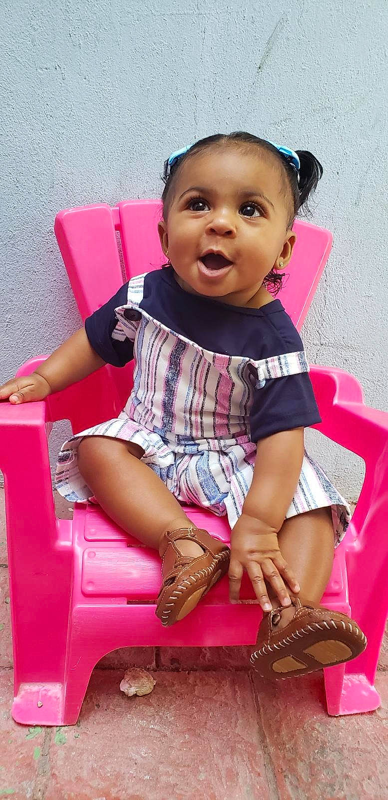 Hailee joined the competition — help win amazing prizes! baby_toddler_clothing, cheek, child, child_model, person, pink, sitting, smile, toddler