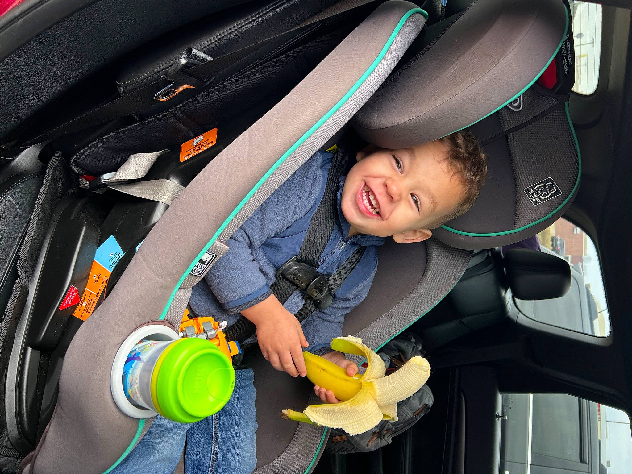 Adarien joined the competition — help win amazing prizes! auto_part, automotive_design, automotive_exterior, automotive_lighting, automotive_tire, automotive_wheel_system, car_seat, child, family_car, fun, helmet, luxury_vehicle, motor_vehicle, person, personal_protective_equipment, recreation, smile, steering_wheel, toddler, vehicle