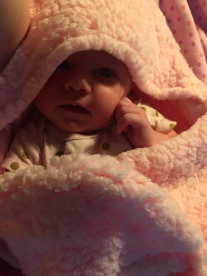 Betty joined the competition — help win amazing prizes! baby, cheek, child, headwear, lip, nose, person, pink, skin, smile, textile, toddler