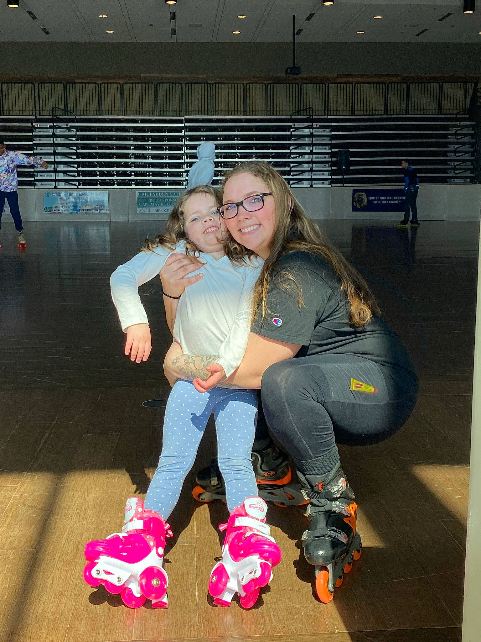 Sophia joined the competition — help win amazing prizes! bag, boot, denim, event, eyewear, footwear, fun, happy, human_leg, jeans, joy, knee, leisure, luggage_and_bags, person, recreation, sitting, smile, sneakers, street_fashion