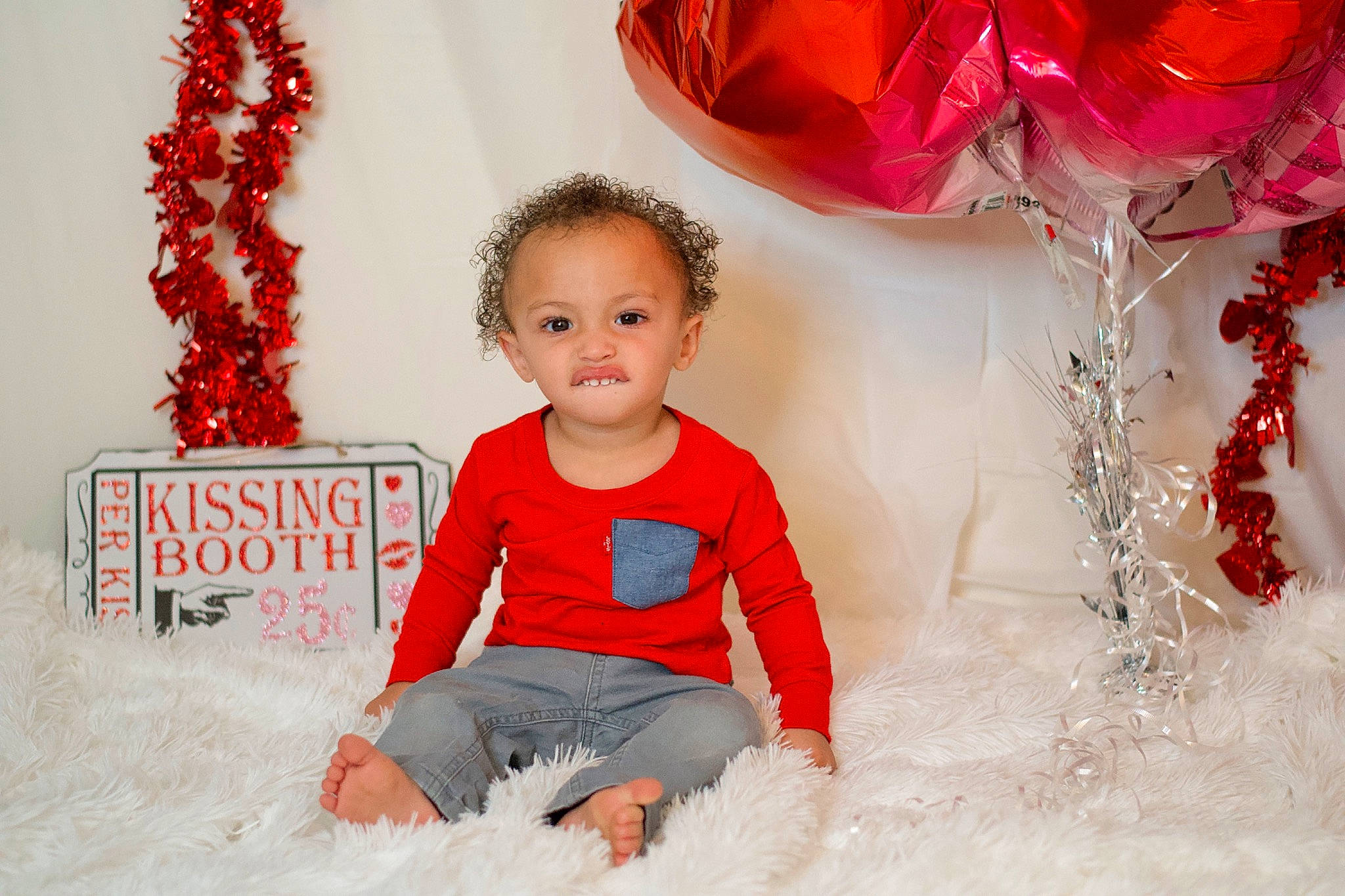 Dj is registered to the contest to win money with this photo: baby, baby_toddler_clothing, beauty, event, fashion, flash_photography, fun, happy, holiday, organ, person, petal, photograph, pink, red, sleeve, smile, t_shirt, textile, toddler