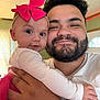 Paisley Mae H. is registered to the contest to win money with this photo: accessories, baby, beard, bodypart, clothing, earring, face, glasses, hair, head, hugging, indoors, jewelry, newborn, people, person, photography, portrait, selfie, t_shirt