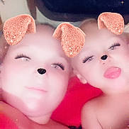Blake is registered to the contest to win money with this photo: cheek, child, doll, lip, love, pink, skin, smile, stuffed_toy, toy