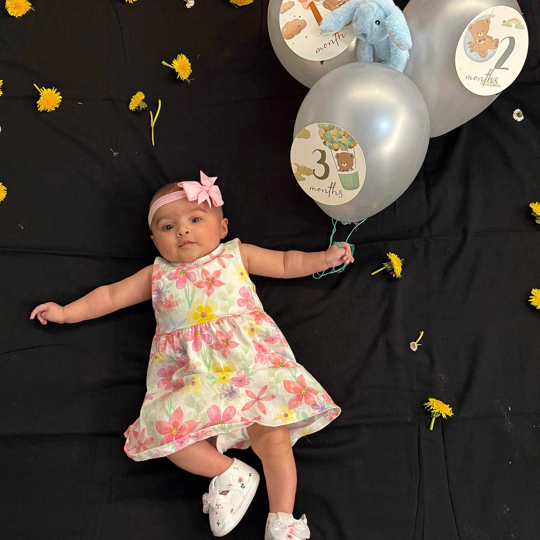 Wahenoor is registered to the contest to win money with this photo: accessories, baby, balloon, bodypart, clothing, couch, dress, face, finger, footwear, furniture, hand, hat, head, person, photography, portrait, shoe, sphere, toy