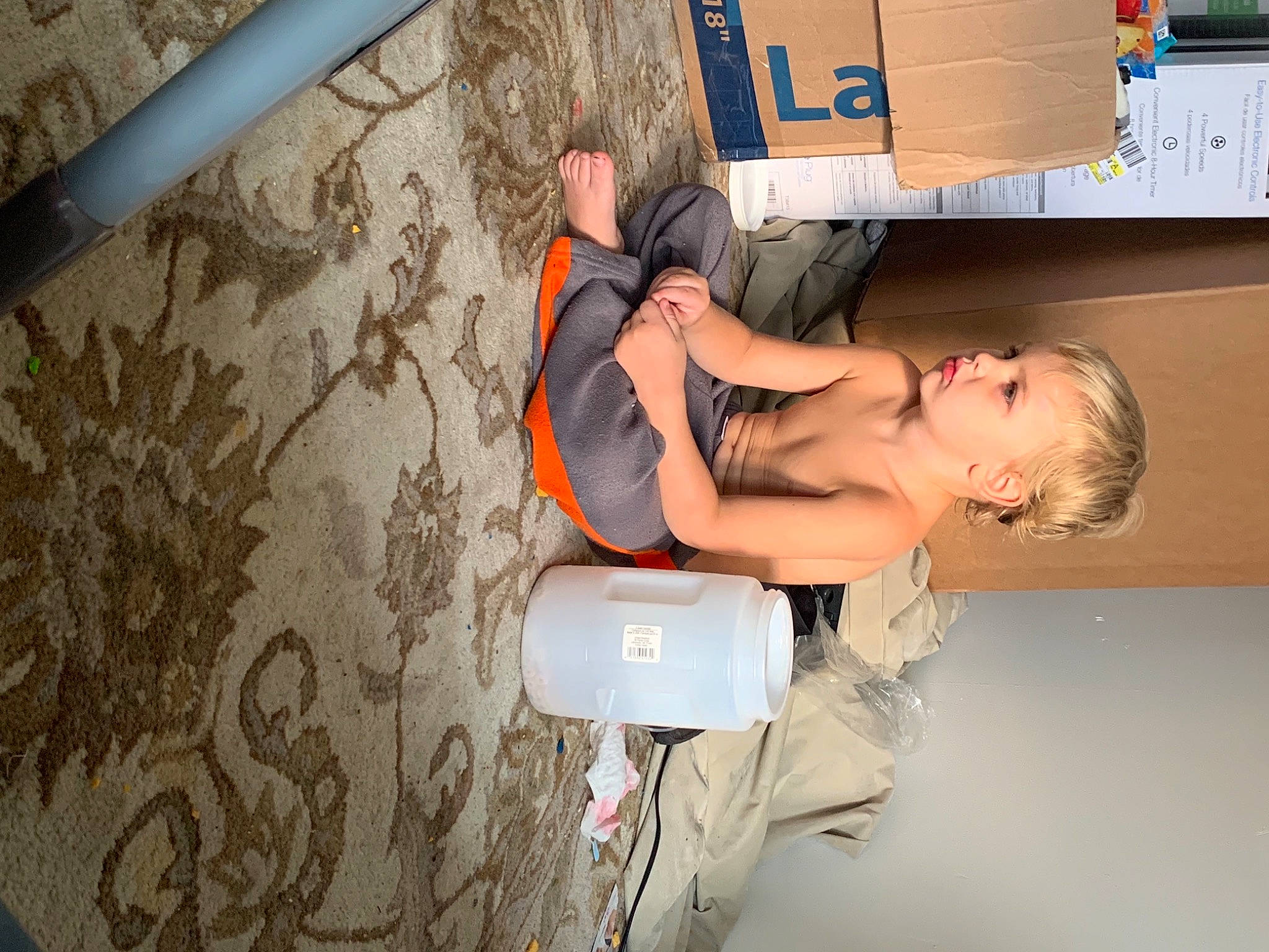 Tyson is registered to the contest to win money with this photo: ceiling, chest, elbow, engineering, fun, gas, human_body, human_leg, job, joint, knee, machine, person, plaster, room, service, trunk, wrist