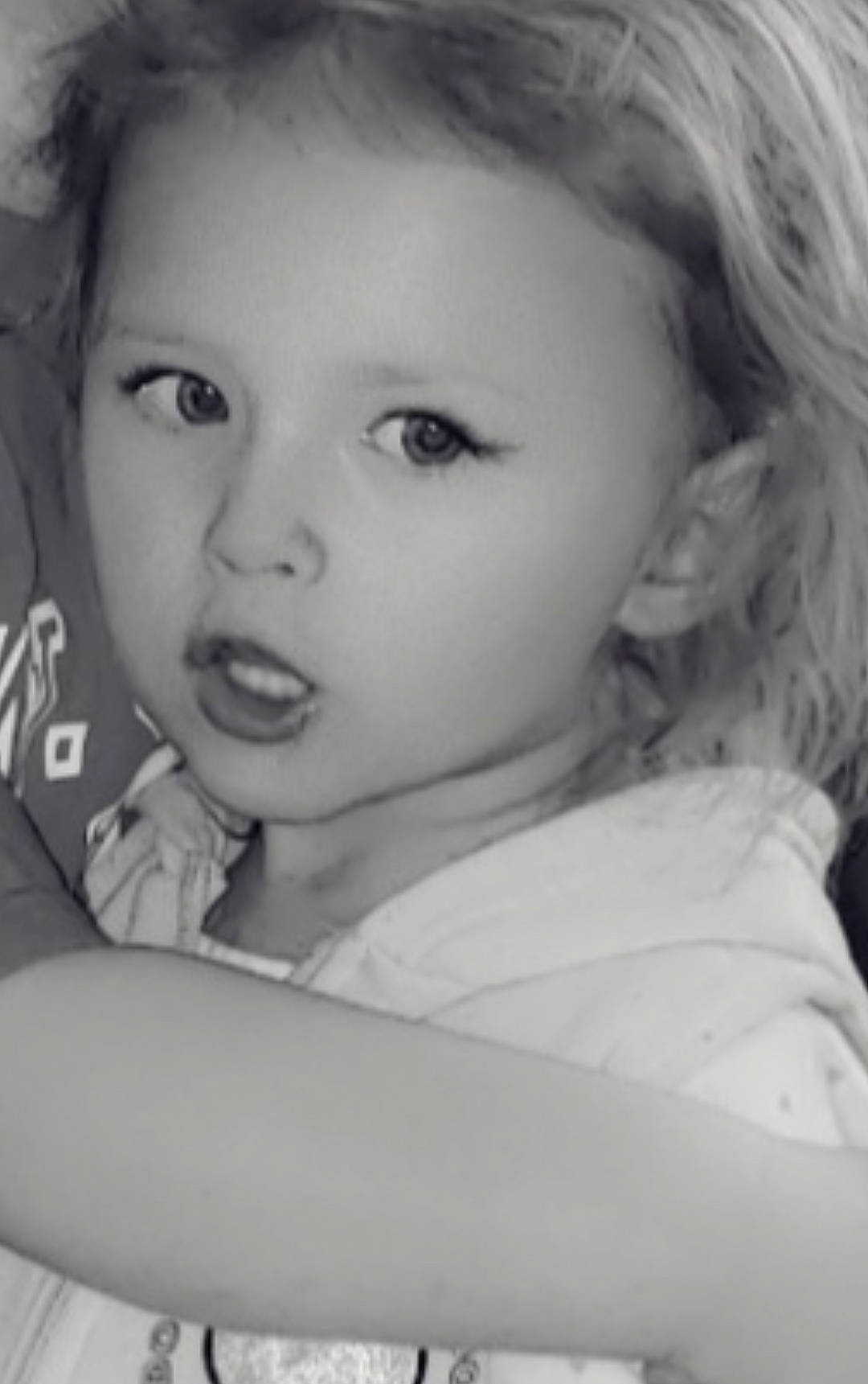 Gabriella joined the competition — help win amazing prizes! baby, beauty, black_and_white, cheek, child, child_model, chin, eye, eyebrow, face, forehead, hair, head, lip, monochrome, nose, person, photograph, portrait, skin