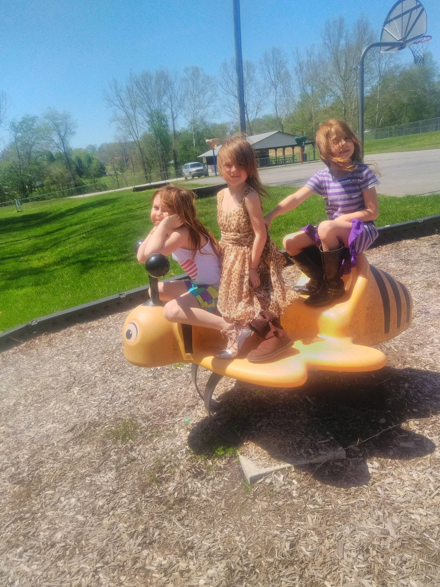 Shyann joined the competition — help win amazing prizes! fawn, fun, grass, joy, leisure, person, play, playground, public_space, recreation, summer, tree, vacation, vehicle