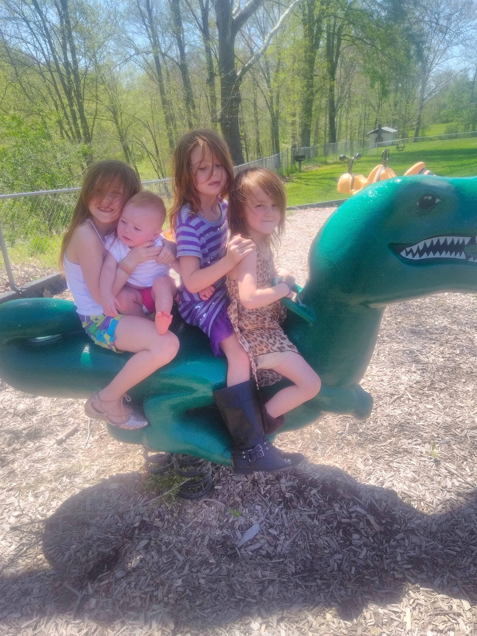 Jessica is registered to the contest to win money with this photo: child, fun, joy, leisure, outdoor_play_equipment, person, play, playground, public_space, recreation, toddler, tree, vacation