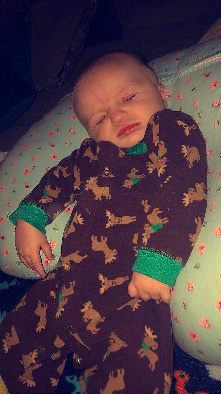 Gunnar joined the competition — help win amazing prizes! arm, baby, baby_toddler_clothing, cheek, child, comfort, cool, eye, face, finger, linens, mammal, mouth, nose, pattern, person, skin, sleeve, textile, toddler