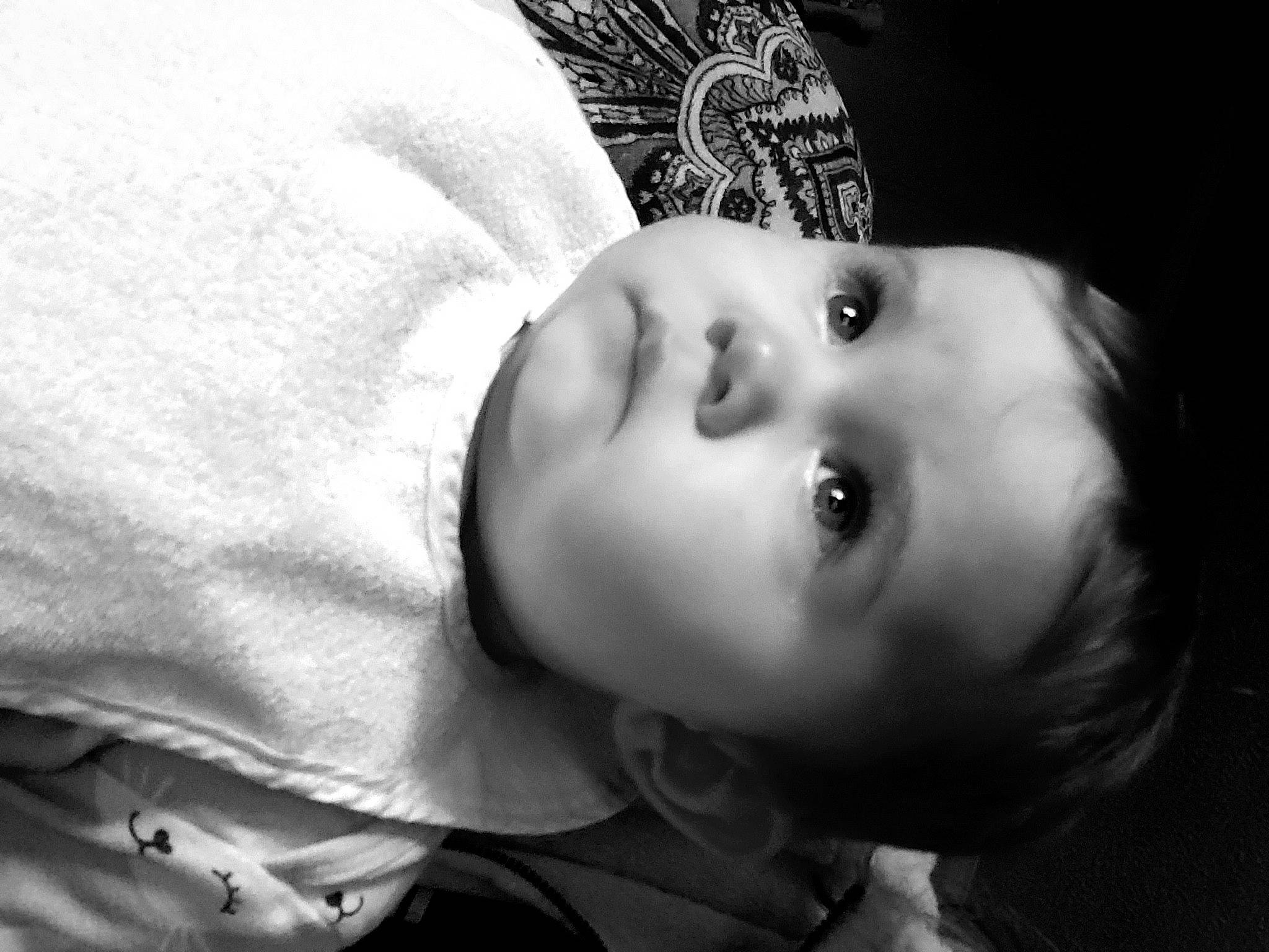 Abbigail joined the competition — help win amazing prizes! baby, black_and_white, cheek, chin, comfort, eye, eyebrow, eyelash, face, flash_photography, happy, head, iris, lip, mouth, neck, nose, person, skin, style