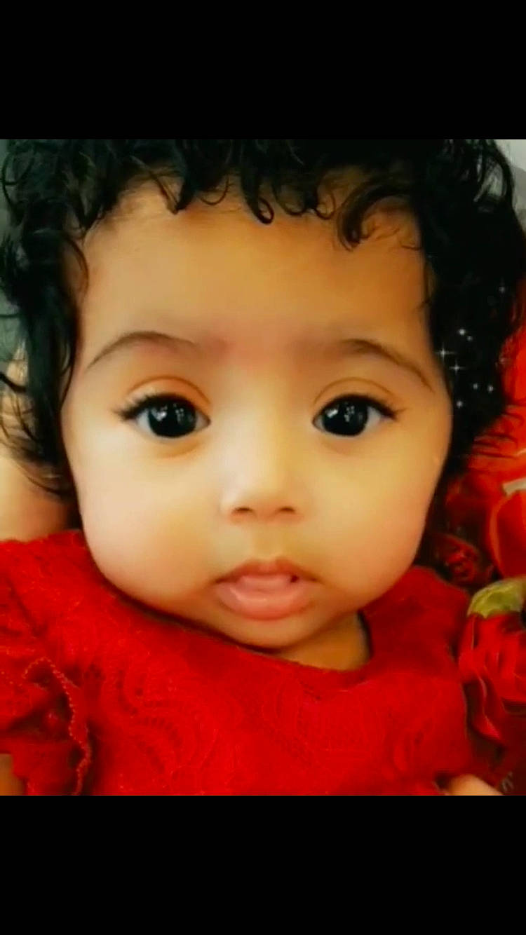 Elyanna joined the competition — help win amazing prizes! beauty, black_hair, cheek, child, chin, close_up, doll, eye, eyebrow, face, forehead, head, human_hair_color, infant, lip, mouth, nose, person, skin, smile