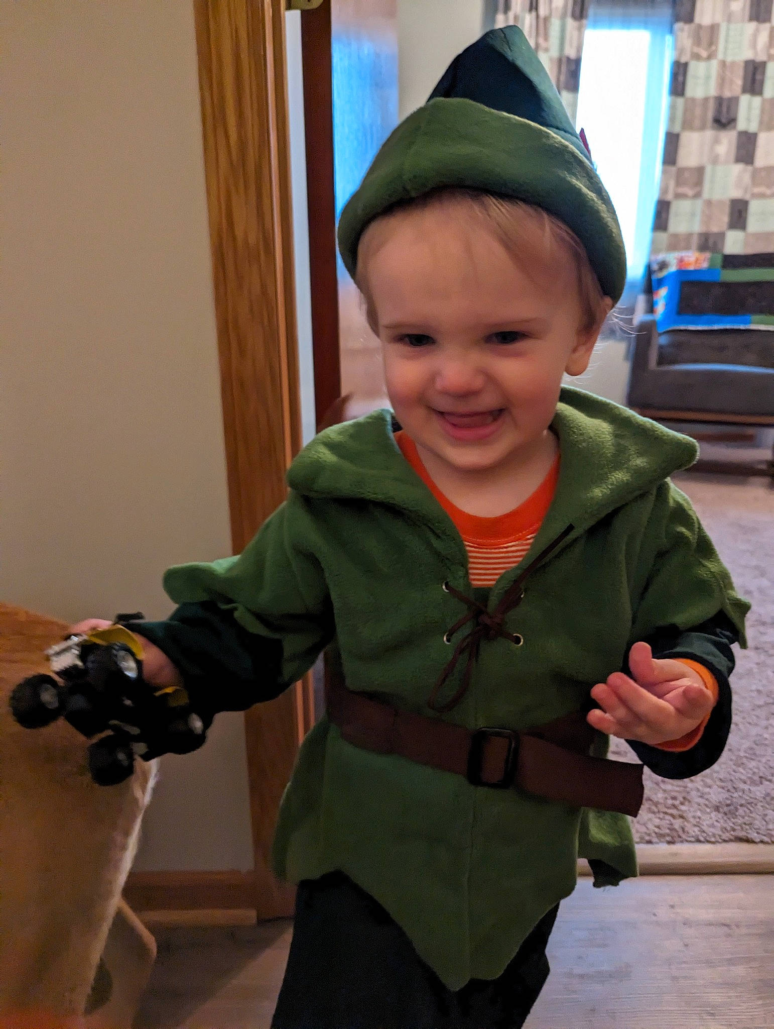Axton joined the competition — help win amazing prizes! baby, baby_toddler_clothing, camera, camera_lens, cap, child, costume, digital_camera, finger, flooring, hairstyle, joy, person, photographer, reflex_camera, single_lens_reflex_camera, skin, sleeve, smile, standing