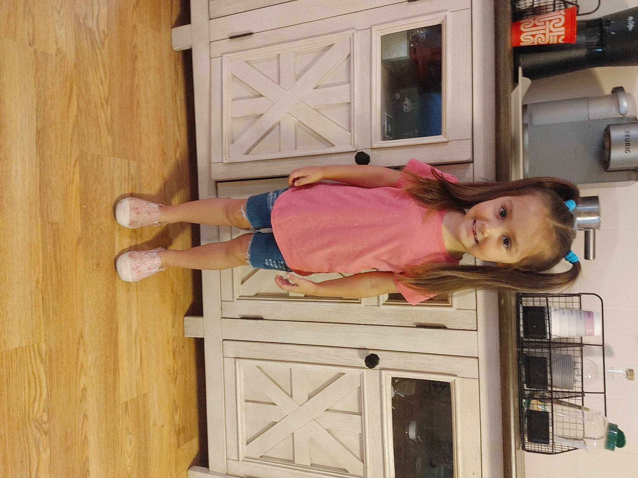 Dayah joined the competition — help win amazing prizes! baby_toddler_clothing, building, cabinetry, child, door, door_handle, flooring, hardwood, hat, home_appliance, home_door, house, joy, kitchen, kitchen_appliance, person, room, t_shirt, toddler, varnish