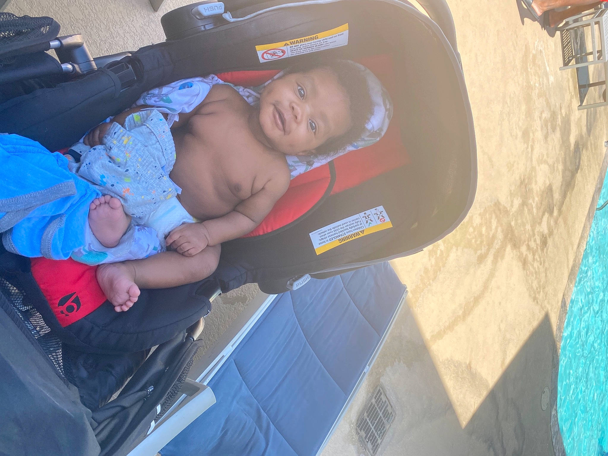 Dache joined the competition — help win amazing prizes! automotive_exterior, baby, baby_carriage, baby_products, baby_toddler_clothing, blue, bumper, car_seat, child, comfort, electric_blue, family_car, fun, motor_vehicle, person, smile, tire, toddler, vehicle, vehicle_door