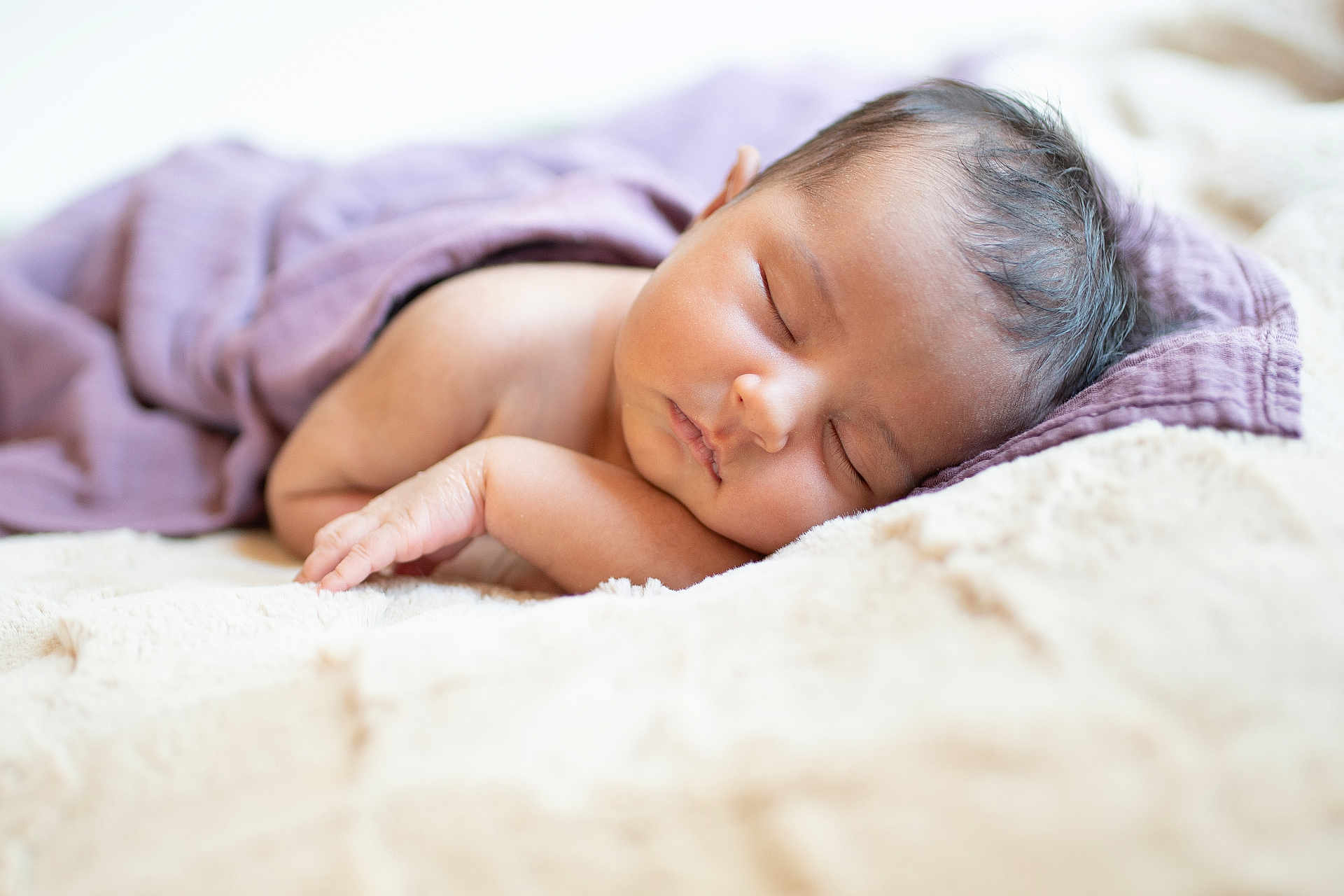 Angie joined the competition — help win amazing prizes! baby, sleeping, blanket, soft, cozy, infant, peaceful, resting, portrait, closeup, cute, young, child, skin, face, hand, relaxation, comfort, indoors, warm