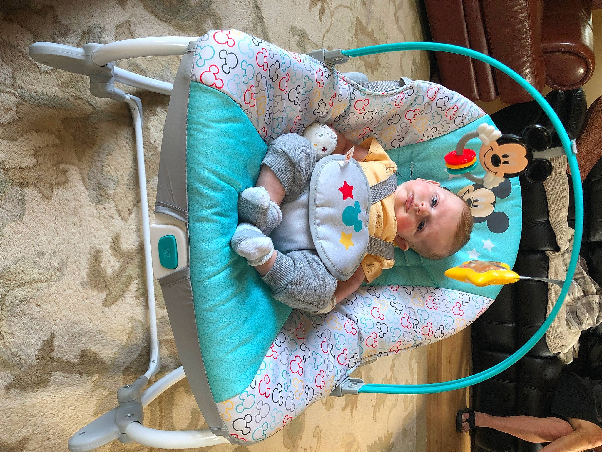 Jaxton joined the competition — help win amazing prizes! art, baby, baby_carriage, baby_products, baby_safety, baby_sleeping, baby_toddler_clothing, baby_toys, child, comfort, linens, person, plastic, room, sitting, stuffed_toy, toddler, toy