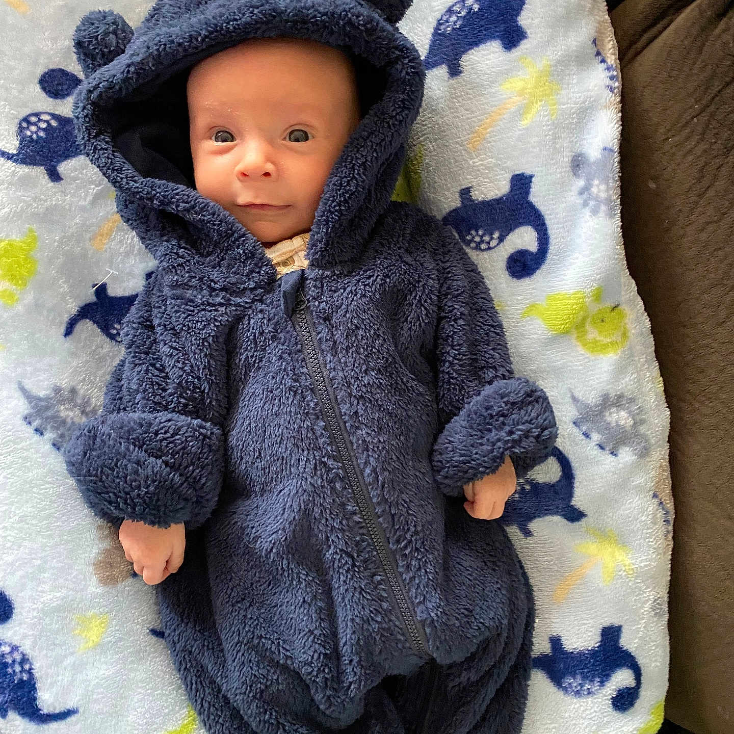 Ivan is registered to the contest to win money with this photo: baby, blanket, bonnet, clothing, coat, face, fleece, hat, head, hood, hoodie, jacket, knitwear, person, quilt, sweater, sweatshirt, toy