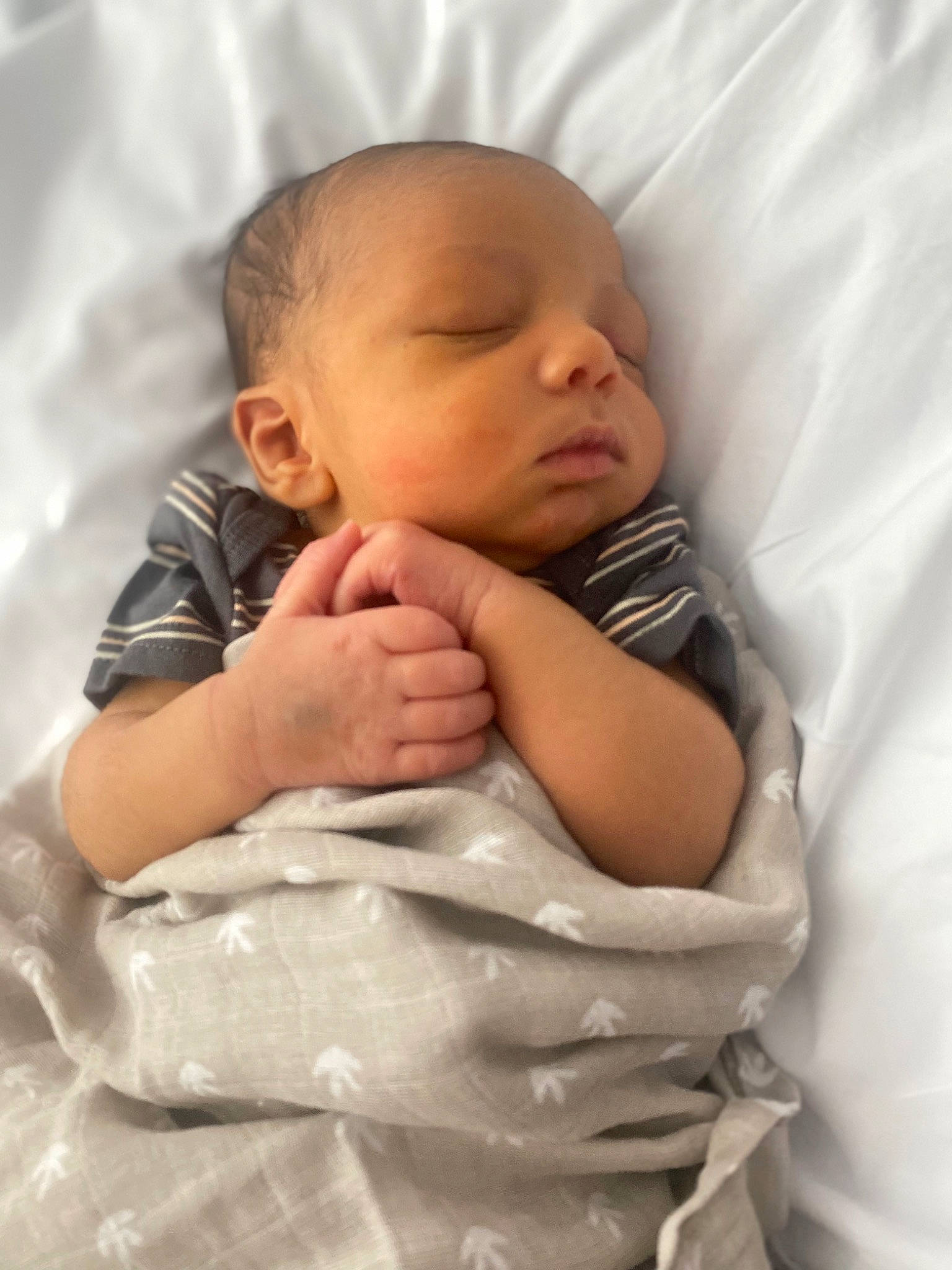 Emerson joined the competition — help win amazing prizes! arm, baby, baby_sleeping, baby_toddler_clothing, cheek, child, comfort, eyebrow, finger, gesture, hand, happy, iris, linens, lip, nose, person, skin, sleeve, thumb