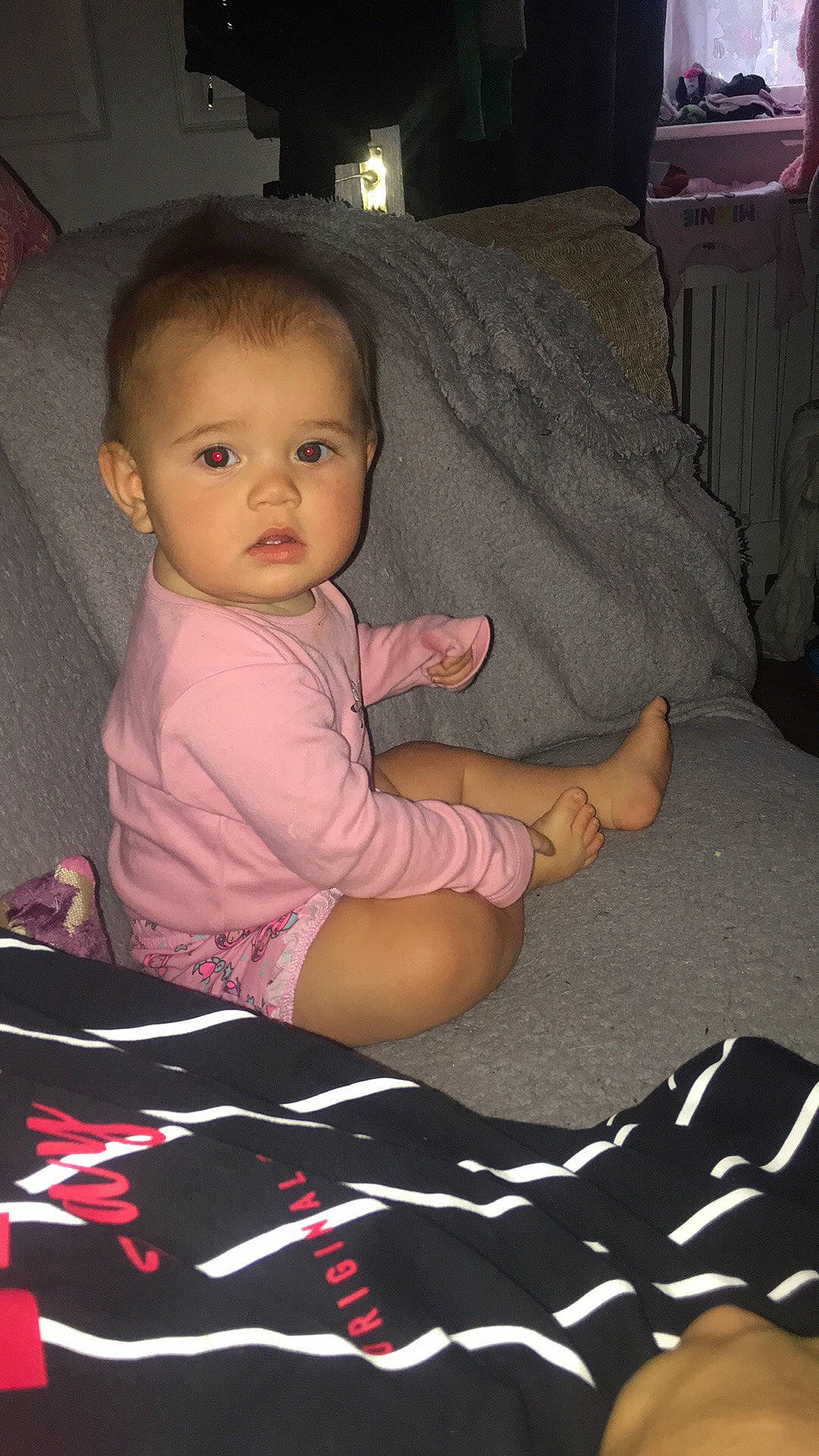 Ella-mae joined the competition — help win amazing prizes! baby, baby_toddler_clothing, cheek, child, finger, leg, person, sitting, skin, toddler