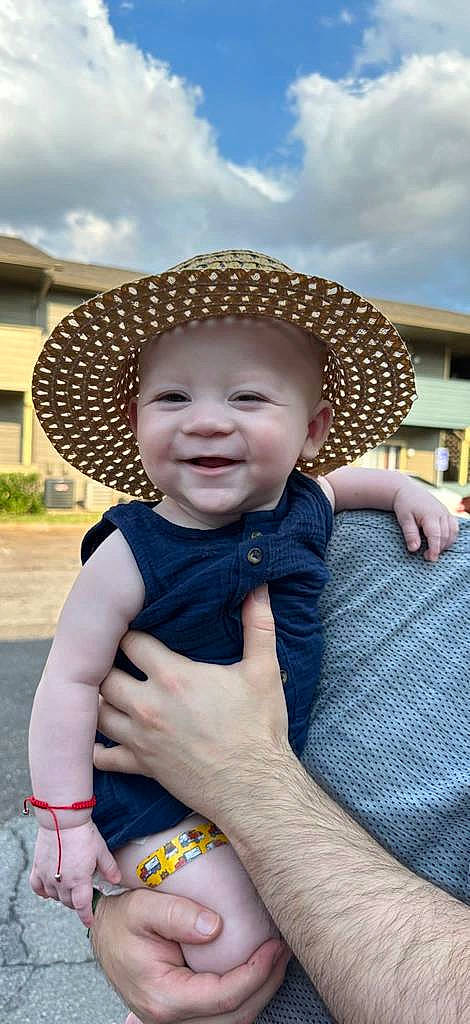 Dorian joined the competition — help win amazing prizes! baby_toddler_clothing, cloud, cool, eye, face, facial_expression, finger, fun, gesture, grass, happy, hat, headwear, joy, mammal, outerwear, person, plant, skin, sky