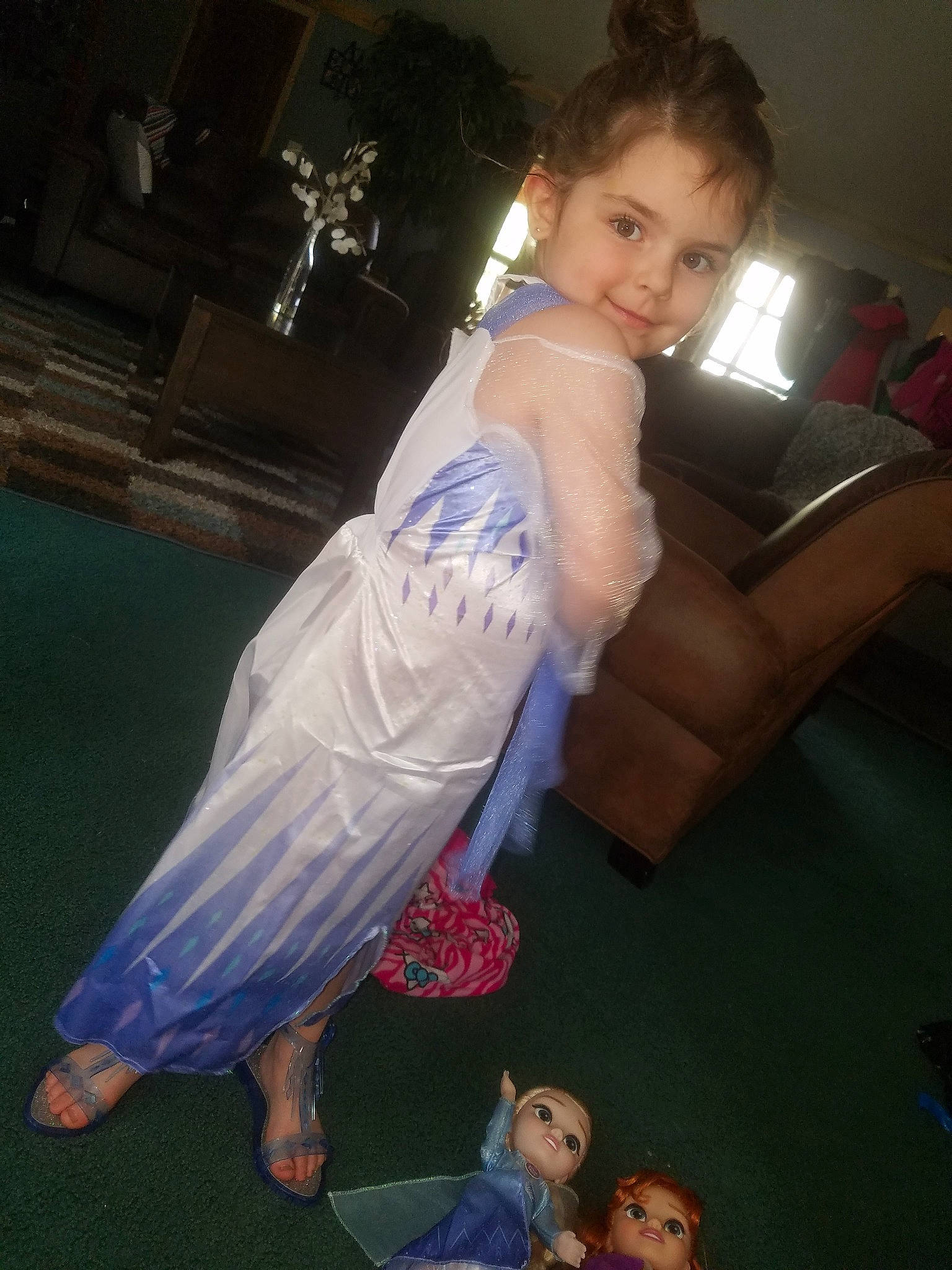 Eliza joined the competition — help win amazing prizes! carpet, chair, couch, entertainment, event, fashion_design, flash_photography, flooring, formal_wear, fun, happy, human_leg, joy, leisure, performing_arts, person, room, sandal, sitting, smile