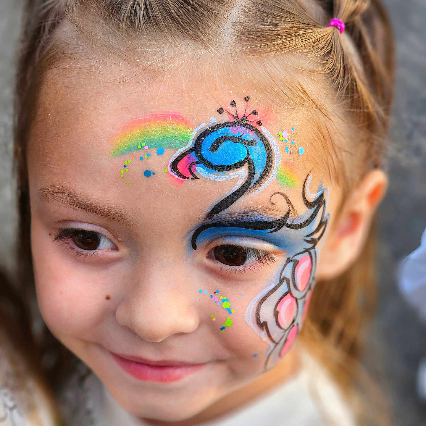 Danica joined the competition — help win amazing prizes! bodypart, child, face, female, finger, girl, hand, happy, head, medication, mouth, paintcontainer, pattern, person, photography, pill, portrait, skin, smile, tattoo