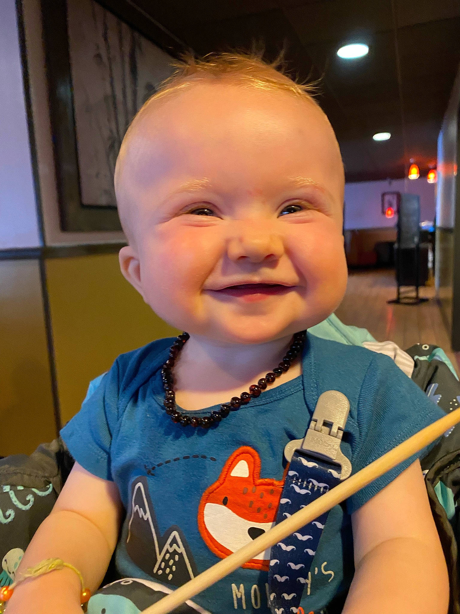 Emmitt joined the competition — help win amazing prizes! baby, baby_products, baby_toddler_clothing, cheek, child, electric_blue, event, fun, happy, iris, joy, nose, person, play, sitting, skin, smile, t_shirt, thumb, toddler