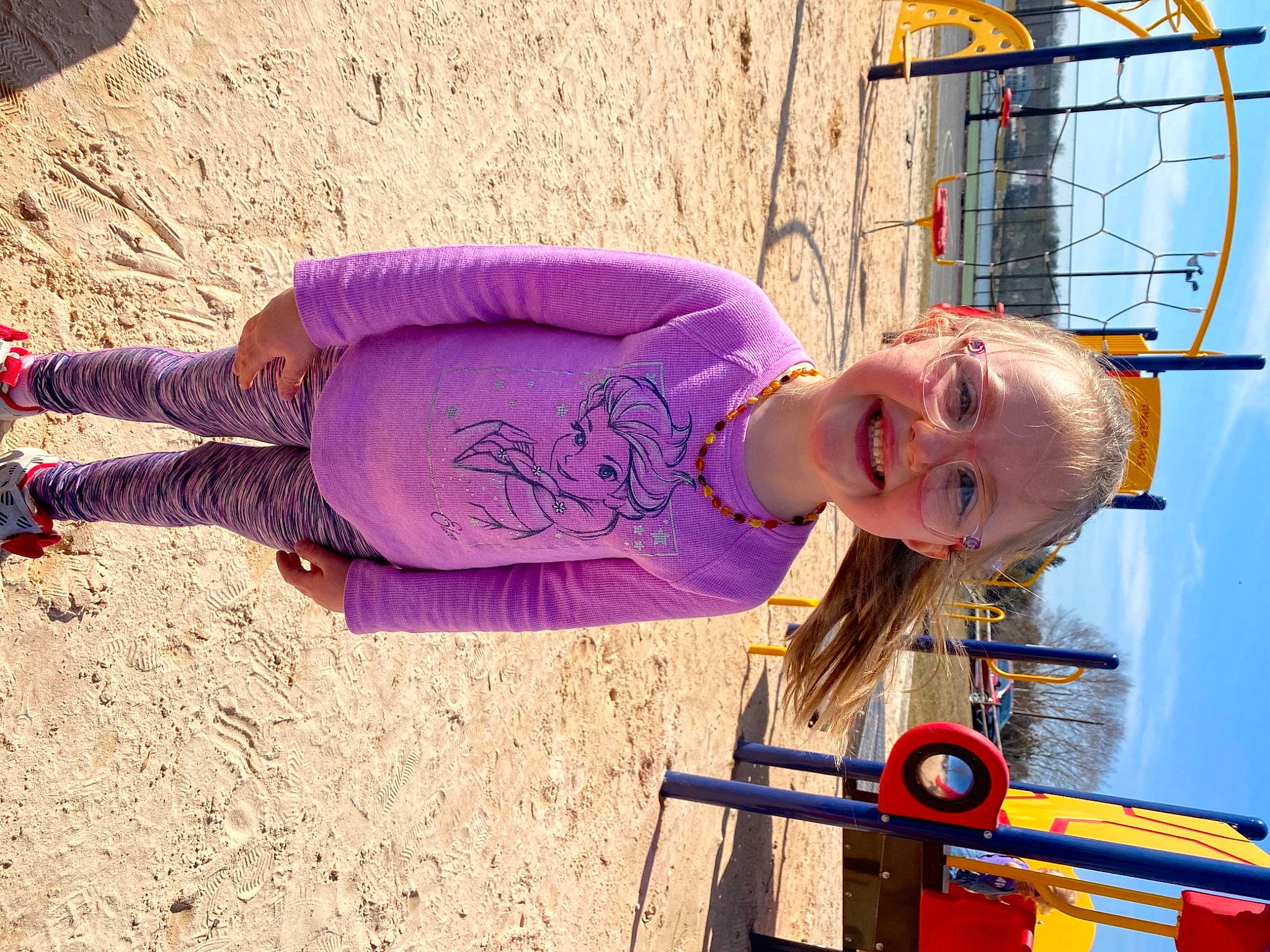 Remy is registered to the contest to win money with this photo: child, city, electric_blue, fun, happy, hat, joy, landscape, leisure, magenta, outdoor_play_equipment, person, play, public_space, recreation, sky, smile, soil, t_shirt, toddler