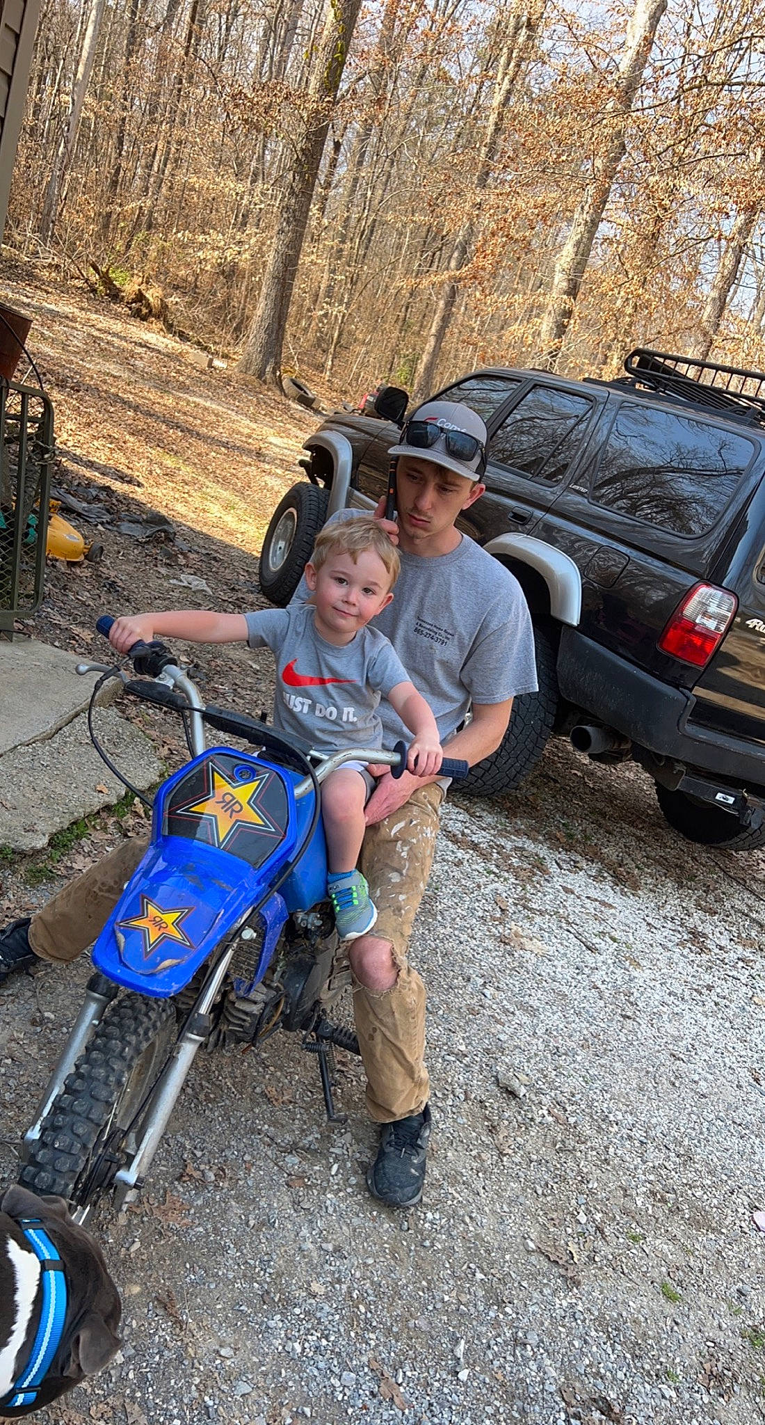 Benson is registered to the contest to win money with this photo: automotive_tire, automotive_wheel_system, bicycle_handlebar, bumper, car, fender, hat, headwear, helmet, joy, land_vehicle, leg, leisure, motor_vehicle, outdoor_recreation, person, recreation, shoe, shorts, tire