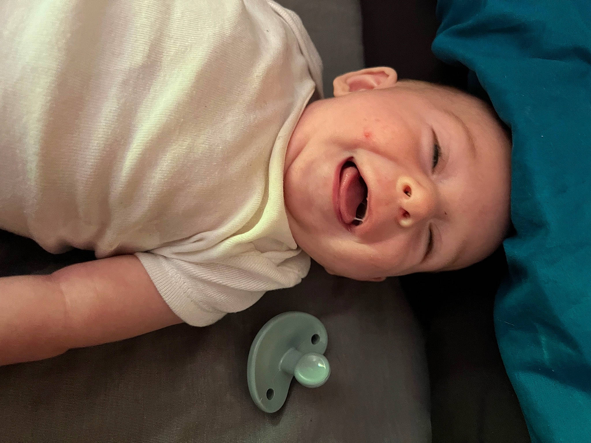 Dawson joined the competition — help win amazing prizes! baby, baby_products, baby_toddler_clothing, button, cheek, child, comfort, finger, fun, grass, happy, headwear, mouth, nose, person, room, skin, sleeve, smile, t_shirt