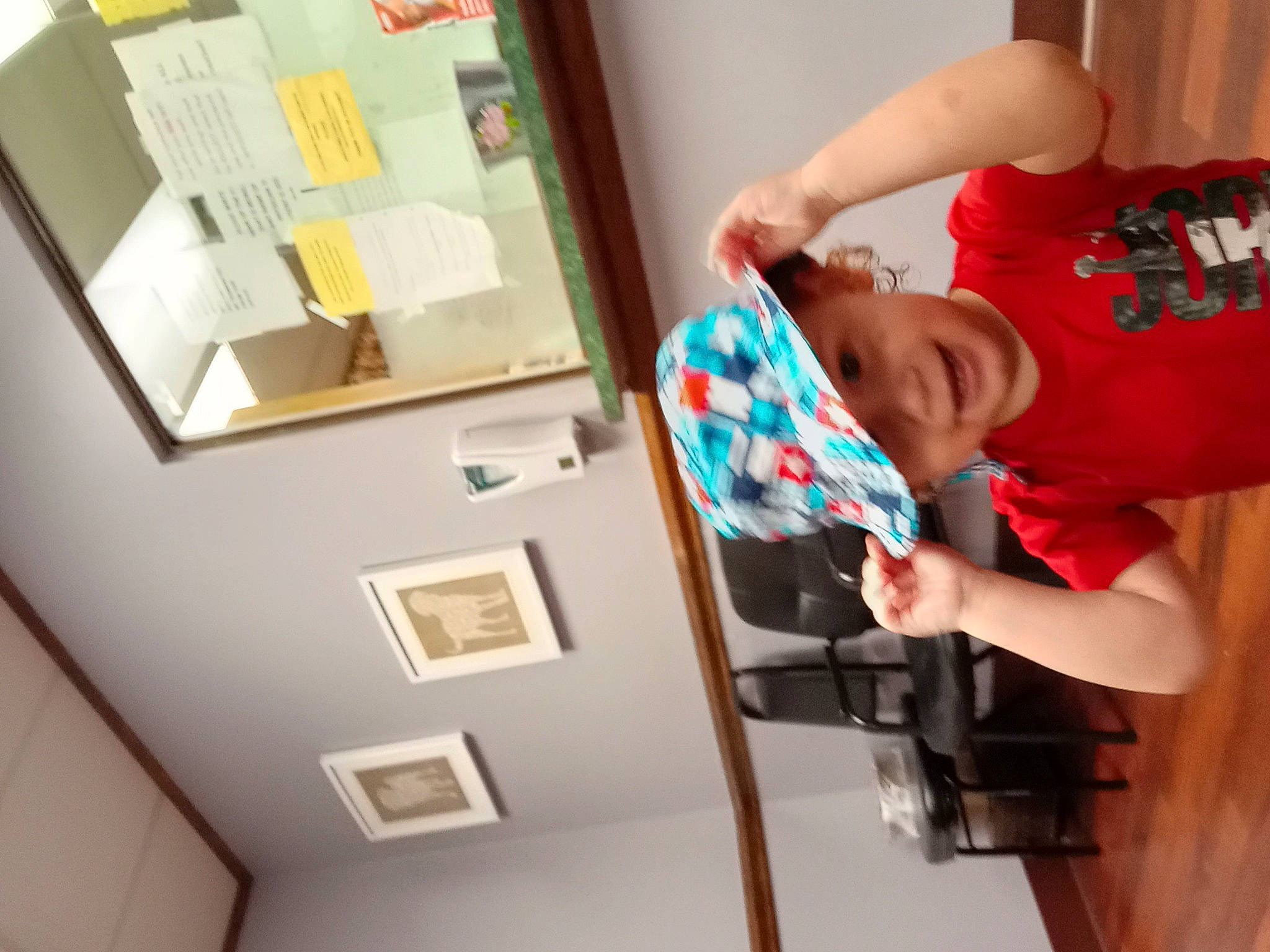 Giovanni joined the competition — help win amazing prizes! art, baby, chair, child, comfort, design, elbow, fun, happy, headwear, house, joy, person, picture_frame, refrigerator, room, sitting, t_shirt, toddler, visual_arts