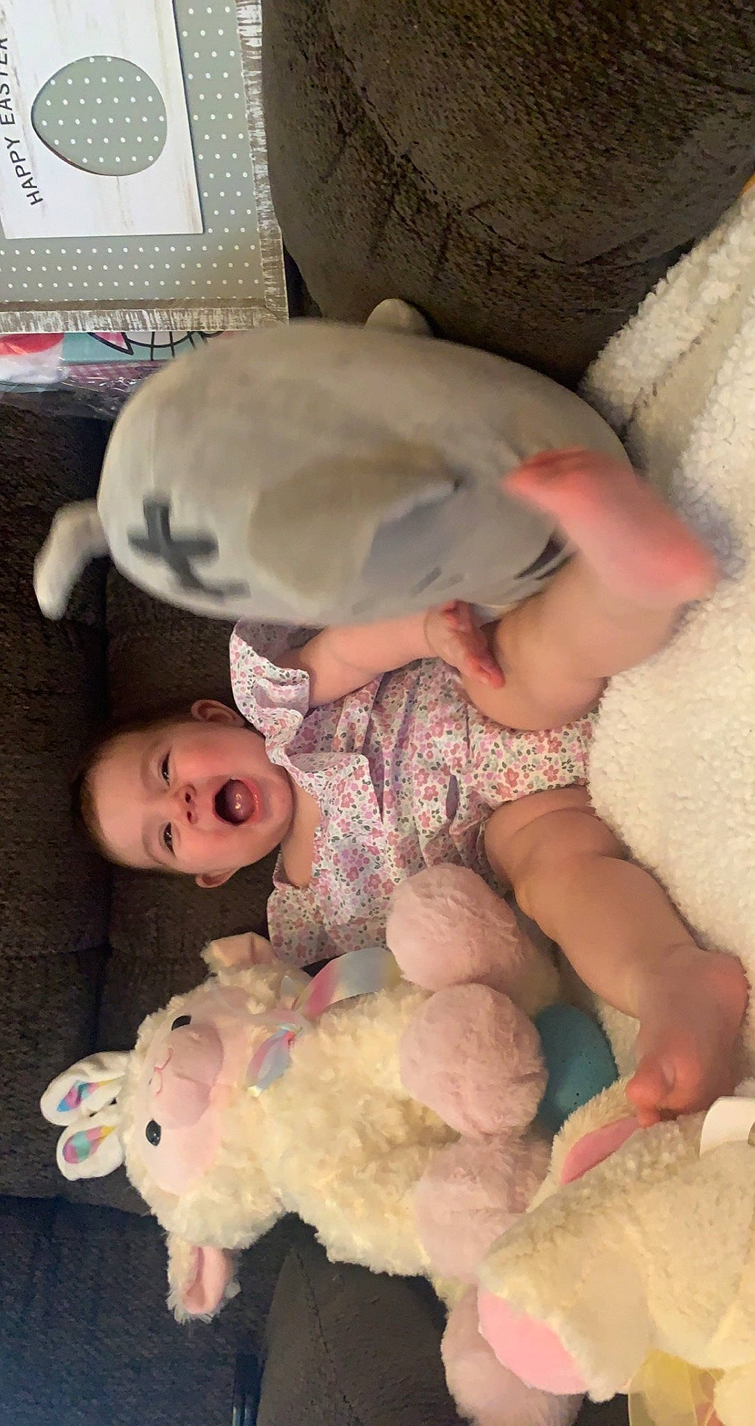Kylie joined the competition — help win amazing prizes! abdomen, baby, baby_products, baby_sleeping, baby_toddler_clothing, cheek, chest, child, comfort, eye, fun, happy, headgear, human_body, linens, mammal, mouth, person, pink, toddler