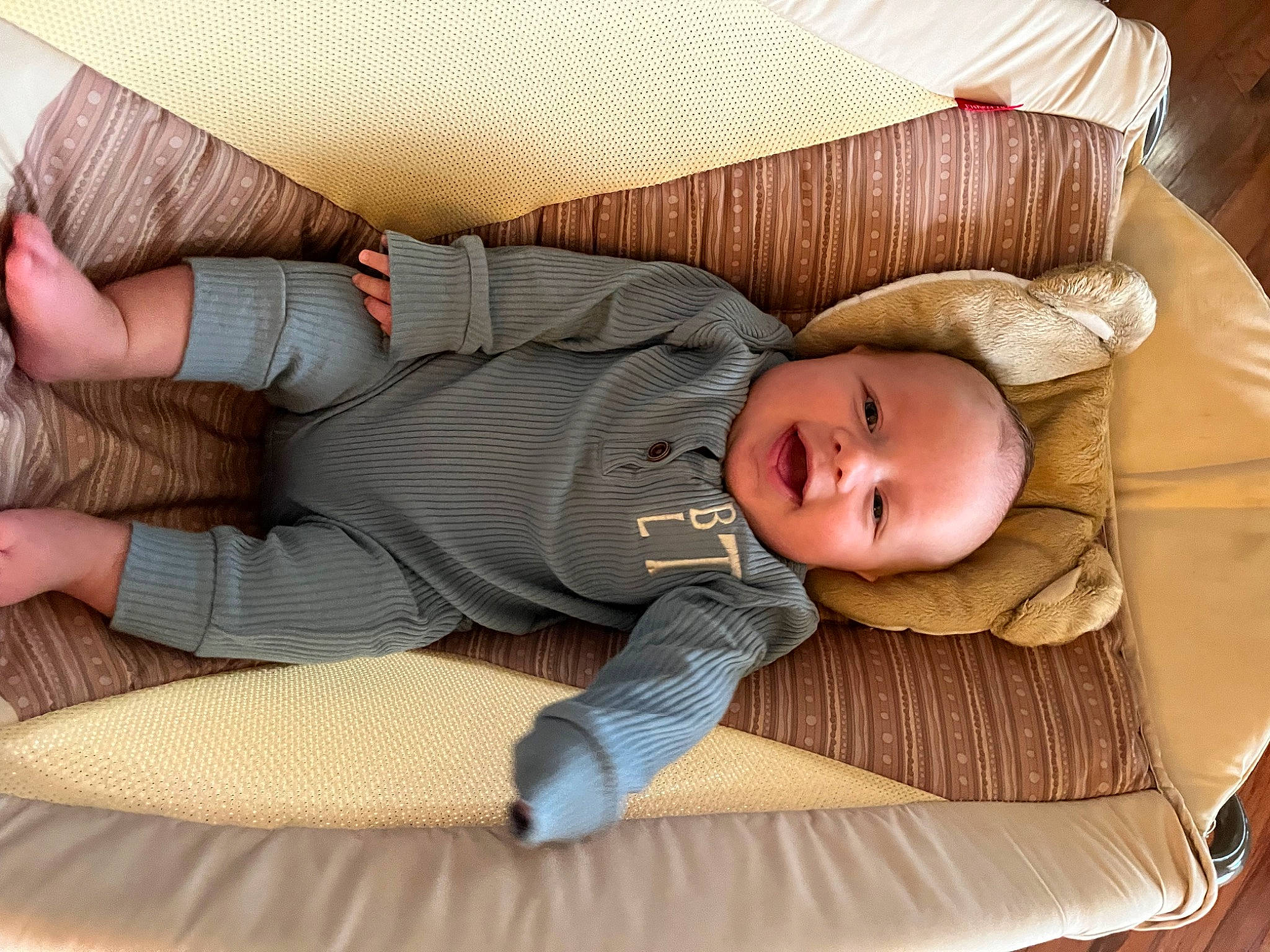 Bode is registered to the contest to win money with this photo: baby, baby_products, baby_safety, baby_sleeping, baby_toddler_clothing, child, comfort, human_leg, lap, linens, mammal, nap, pattern, person, product, sitting, sleep, sleeve, thigh, toddler