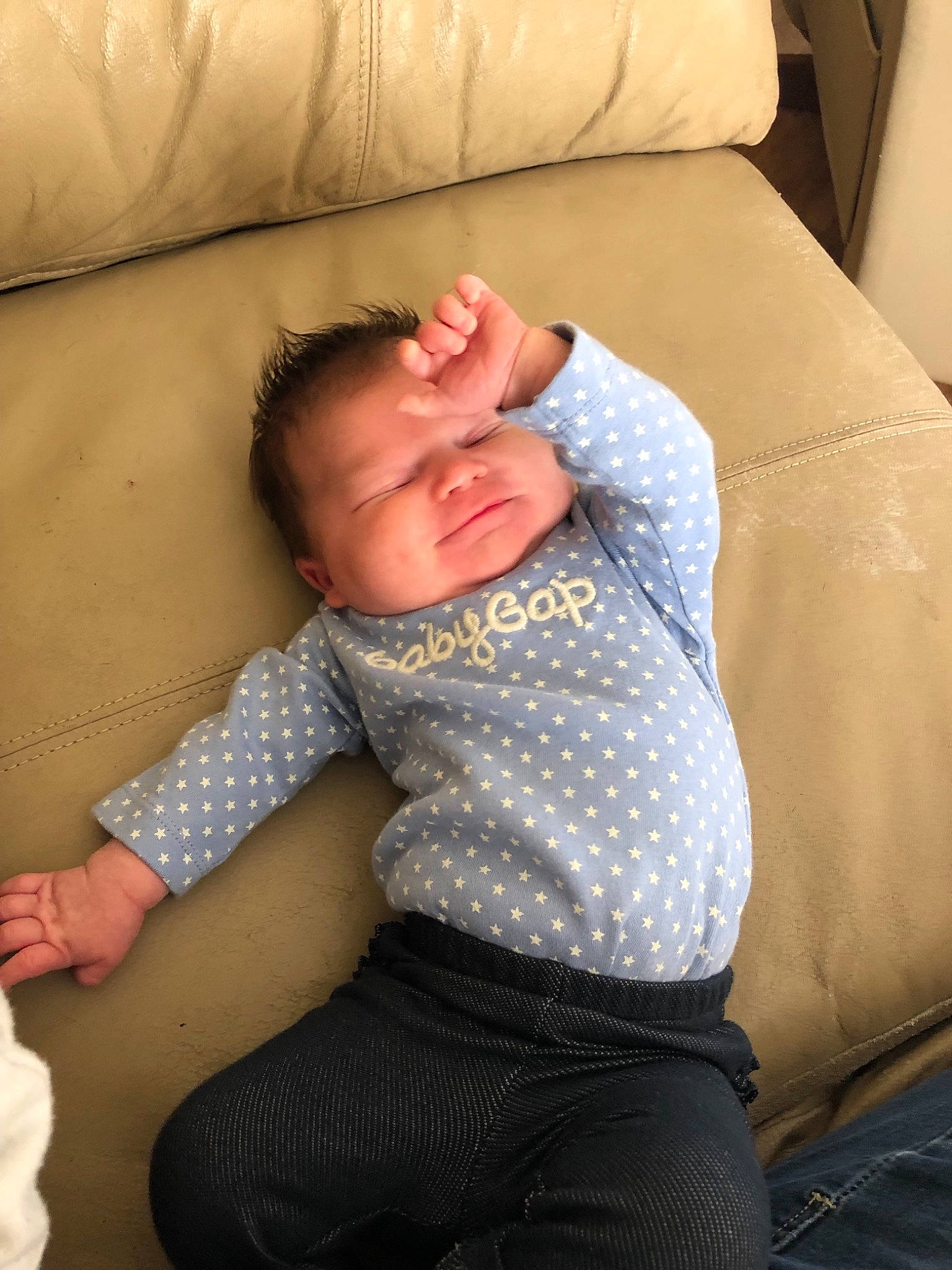 Annistyn joined the competition — help win amazing prizes! abdomen, arm, child, day, finger, girl, hand, infant, joint, leg, mouth, person, product, sitting, sleep, textile, toddler