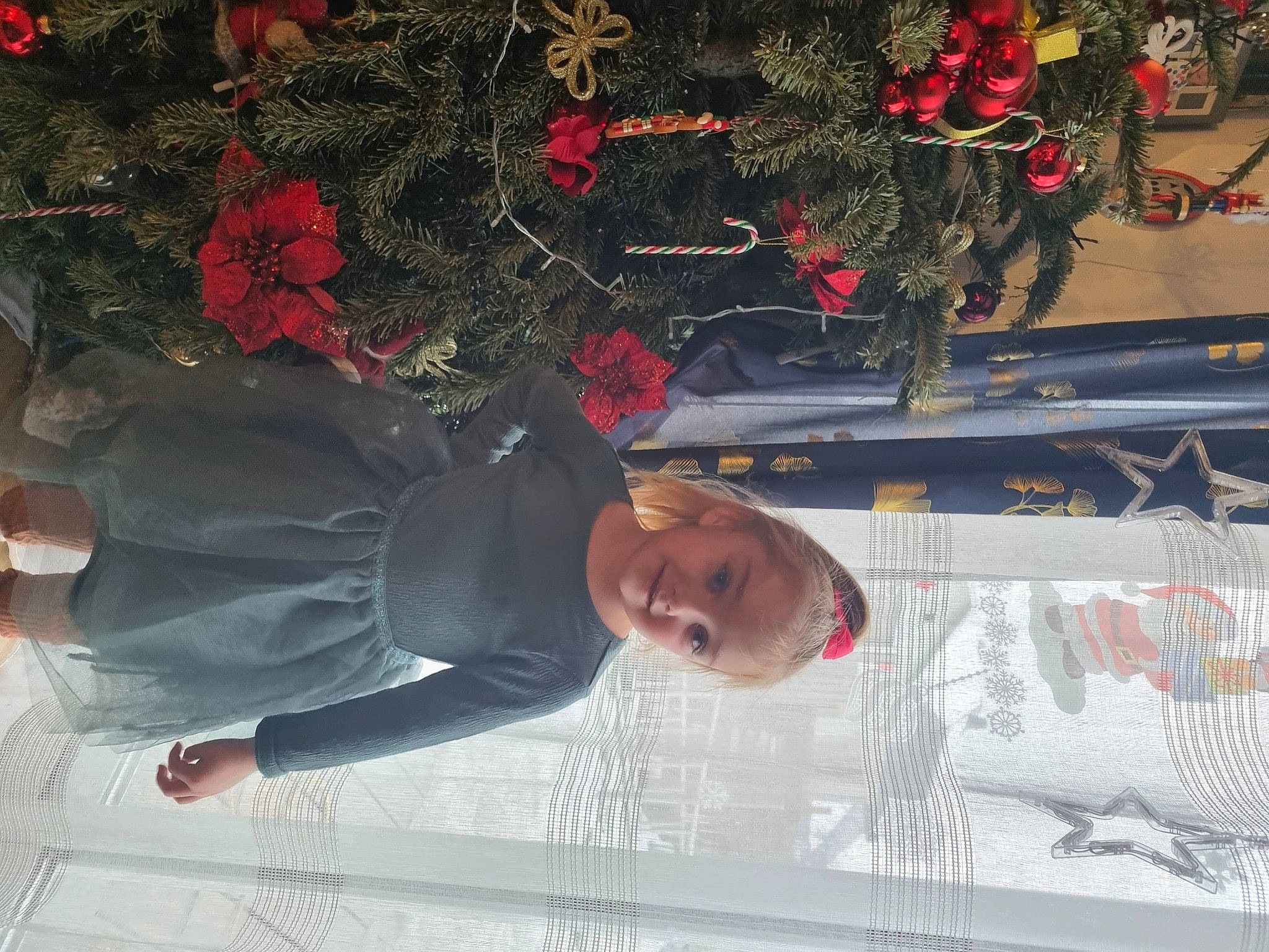 Leyna a rejoint le concours — aidez-le/la à gagner de superbes lots ! carmine, event, fun, human, joy, leisure, pedestrian, person, plant, red, suit, textile, tradition, tree, winter