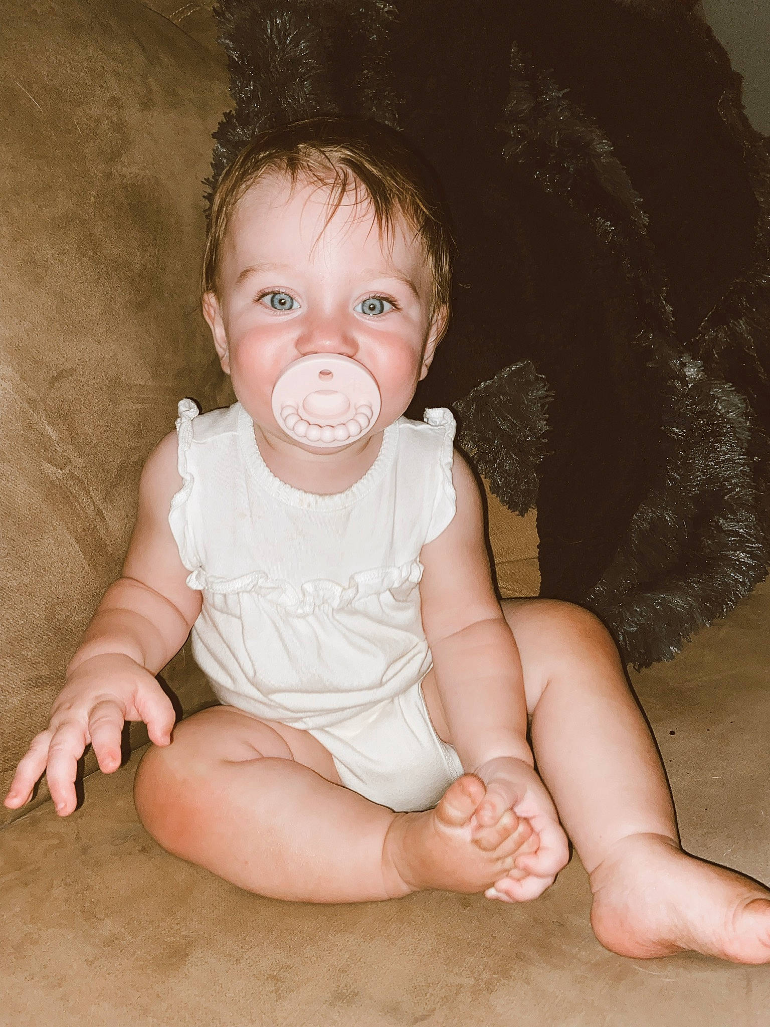 Mia Grace joined the competition — help win amazing prizes! arm, baby_toddler_clothing, cheek, chin, face, facial_expression, flash_photography, hair, hairstyle, hand, head, human_body, iris, leg, lip, mouth, neck, nose, person, skin