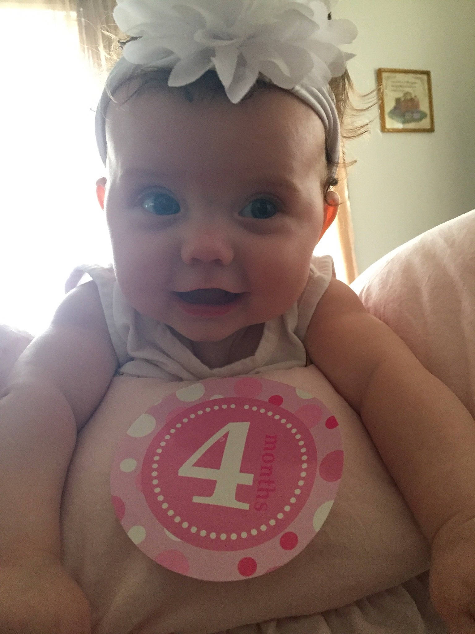 Arriyah is registered to the contest to win money with this photo: baby, baby_toddler_clothing, cheek, child, cool, ear, face, forehead, hair_accessory, head, headgear, lip, person, photography, pink, selfie, skin, smile, technology, toddler