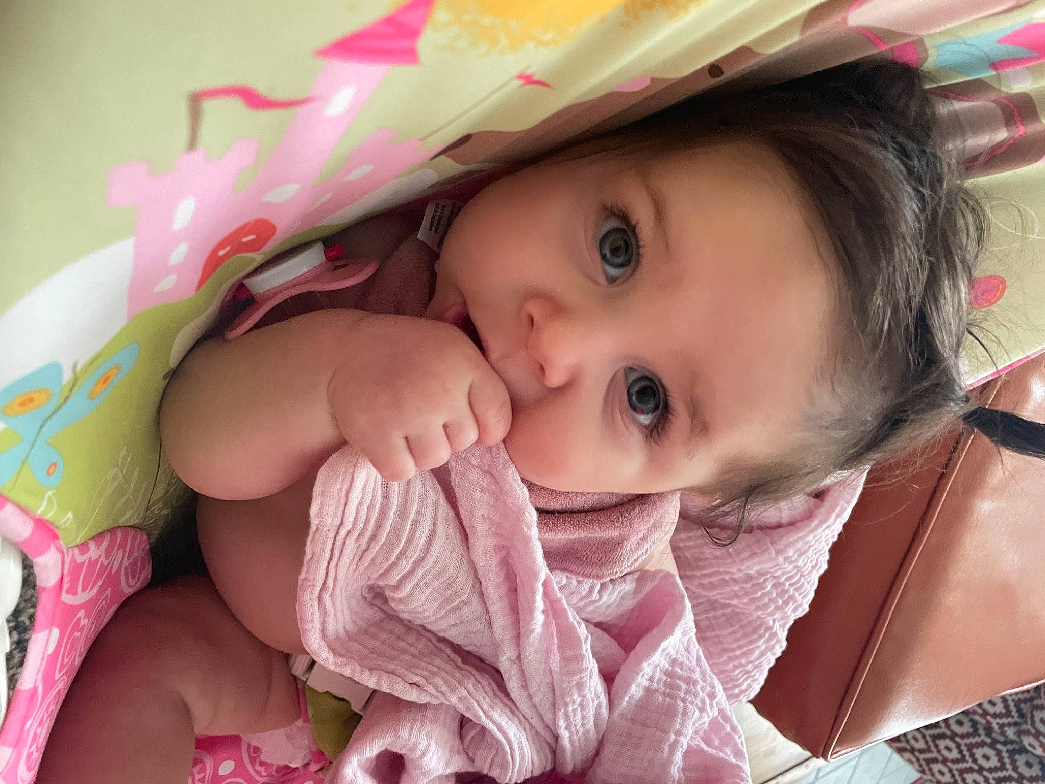 Infinity joined the competition — help win amazing prizes! baby, cheek, child, chin, eye, eyebrow, eyelash, facial_expression, happy, headgear, human, iris, lip, mouth, nose, person, pink, skin, smile, toddler